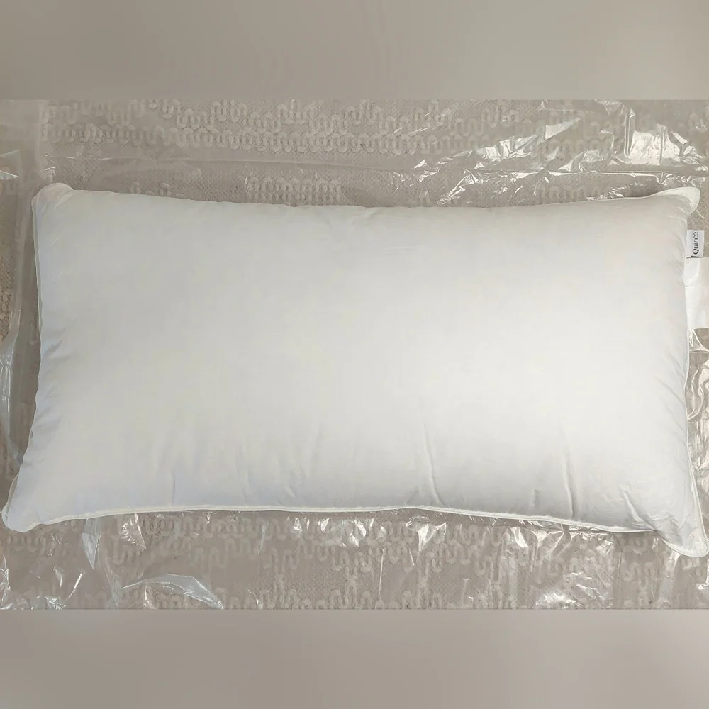NWOT- Quince White Duck Down Premium Pillow- King (Soft/ Med) (P7)(READ)